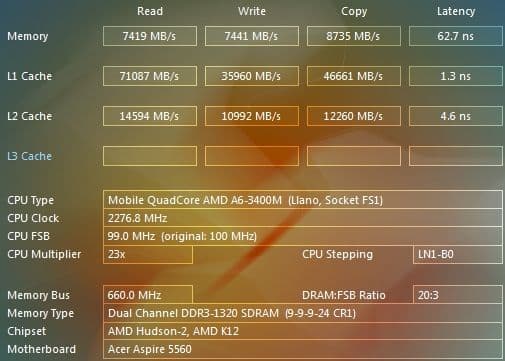 Ноутбук Acer Aspire 5560G