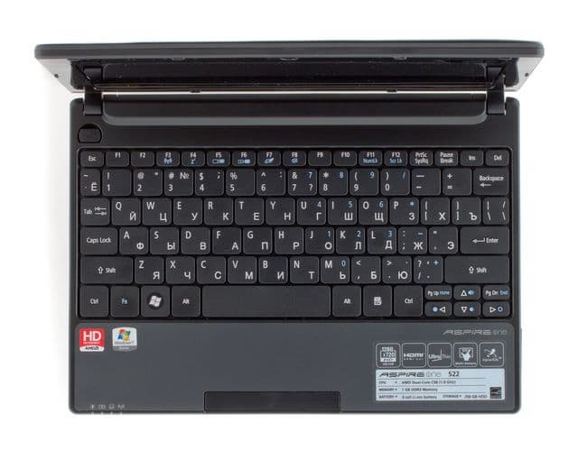 Нетбук Acer One 522 на процессоре AMD С-50 (платформа Brazos)