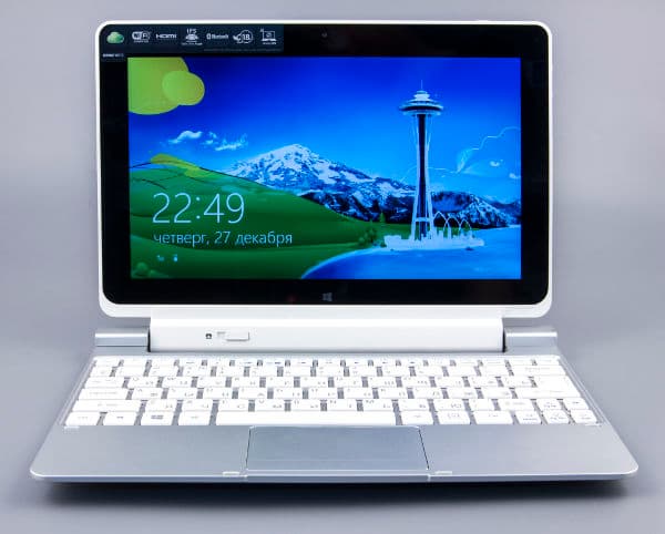 Внешний вид планшета Acer Iconia Tab W510