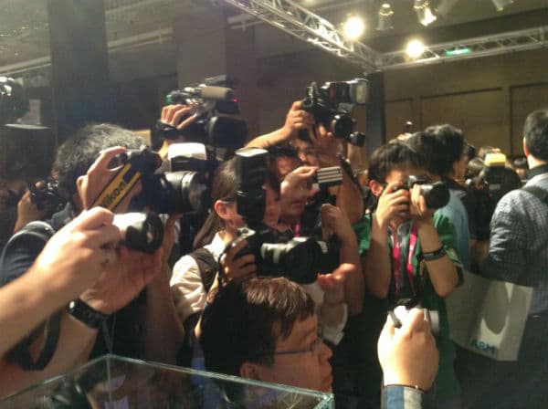 Журналисты перед презентацией ASUS