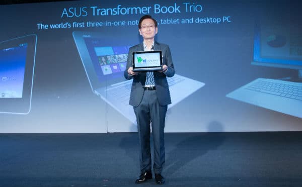 Джонни Ши с ASUS Transformer Book Trio