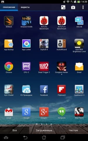 Операционная система Asus Fonepad 7 (2013)