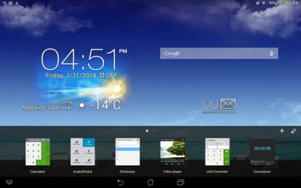 Скриншот Asus Transformer Pad Infinity