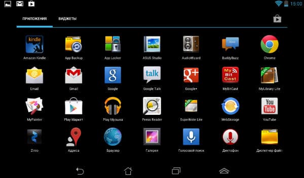 Скриншот ASUS Memo Pad