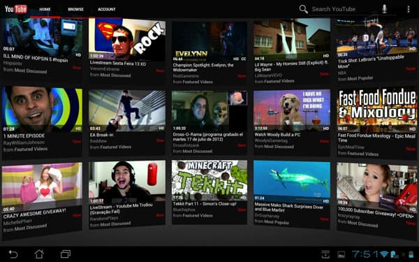 Скриншот ASUS Transformer Pad Infinity