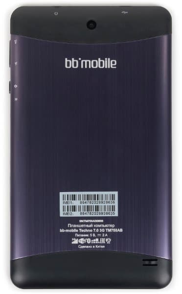 Дизайн планшета bb-mobile Techno 7.0 3G (TM758AB)