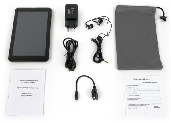 Комплектация планшета bb-mobile Techno 7.0 3G (TM758AB)