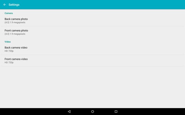 Настройки камеры в Android на планшете Chuwi Hi8 Pro