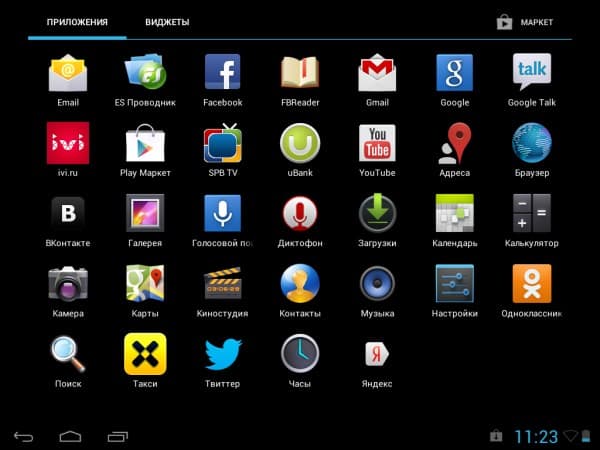 Операционная система планшета Fly Flylife 8