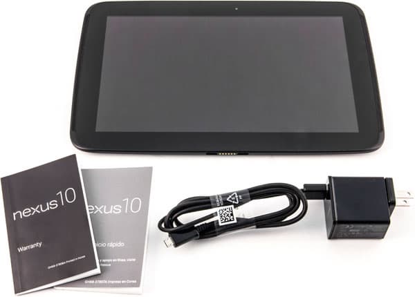 Комлпектация Google Nexus 10
