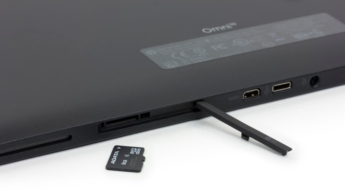 Внешний вид планшета HP Omni 10