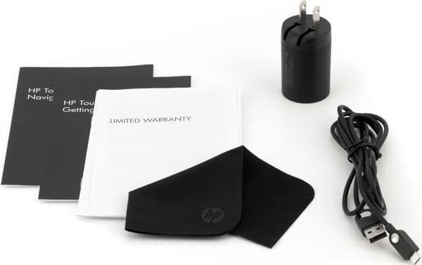 Комплект поставки планшета HP TouchPad
