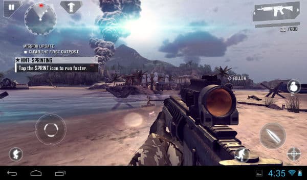 odern Combat 4 Asphalt 7 на планшете iconBIT NetTAB Matrix Ultra NT-0704M