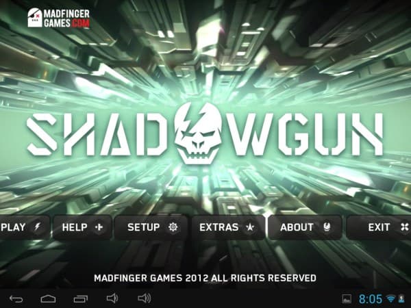 Игра Shadowgun на планшете iconBIT NetTAB Skat RX