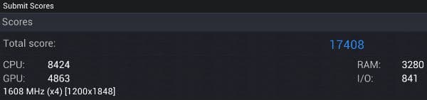 Результаты тестирования iconBIT NetTAB Thor Quad FHD в AnTuTu Benchmark