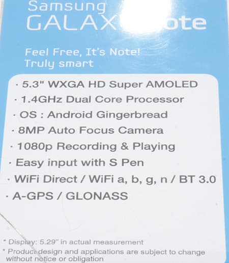 IFA 2011, Samsung Galaxy Note