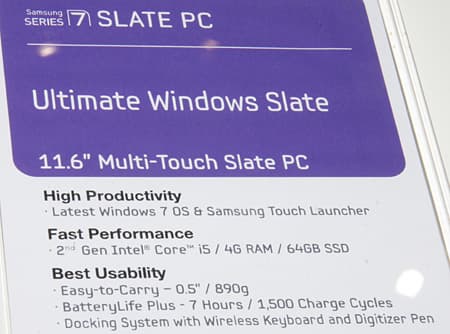IFA 2011, Samsung Series 7 Slate