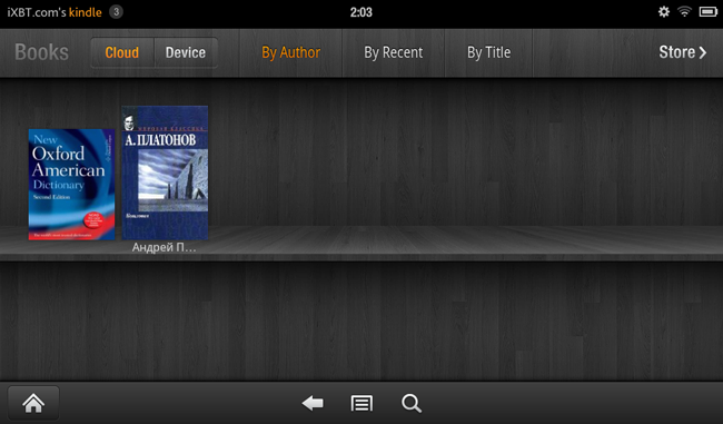Скриншот Amazon Kindle Fire