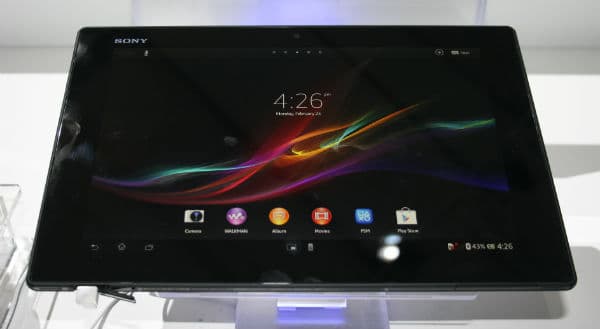 Планшет Sony Xperia Z на выставке Mobile World Congress