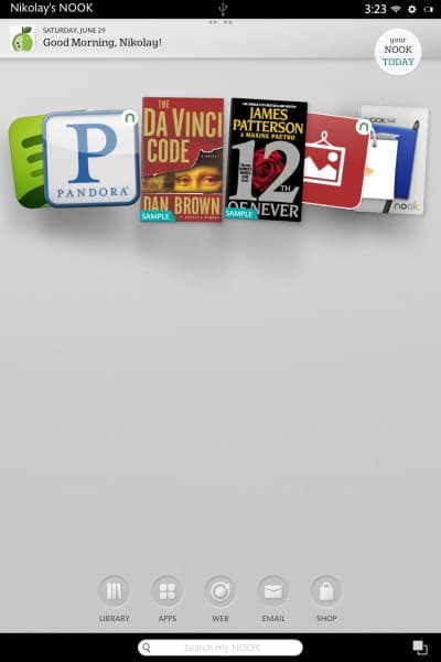 Android 4.1 на планшете Nook HD+