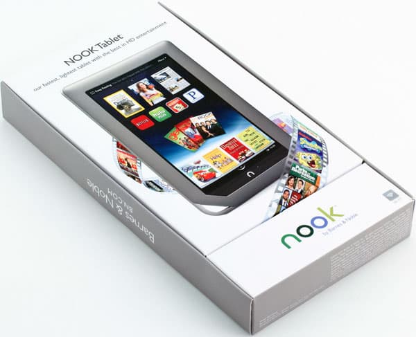 Коробка Nook Tablet