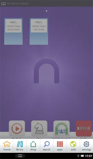 Скриншот Nook Tablet
