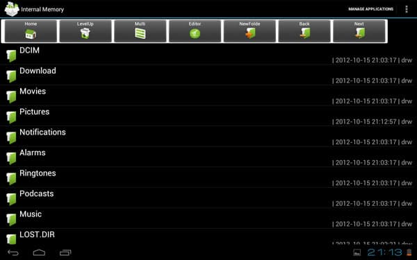 Предустановленные приложения на планшете Prology Evolution Tab-900 3G HD
