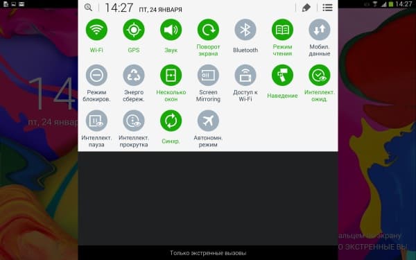 Операционная система планшета Samsung Galaxy Note Pro 12.2