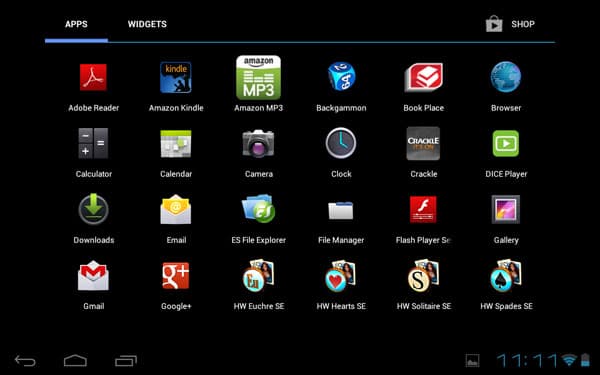 Скриншот Toshiba Excite 7.7