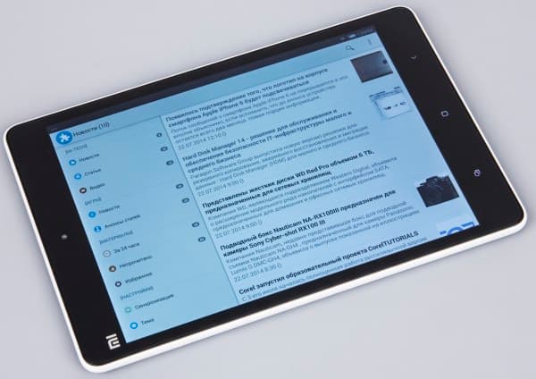 Дизайн планшета Xiaomi MiPad