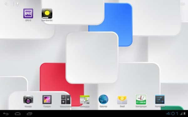 Операционная система планшета Zifro ZT10003G