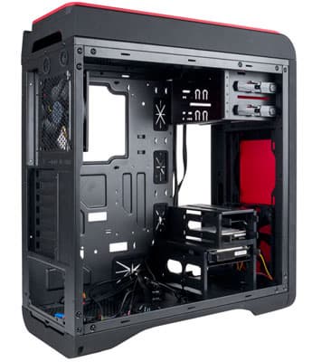 Вид на шасси справа AeroCool DS 200