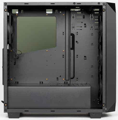 Вид на шасси слева