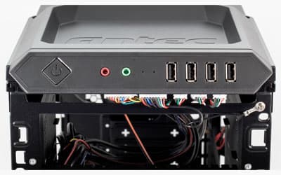 Корпус Antec One Hundred — разъемы, индикаторы, кнопки