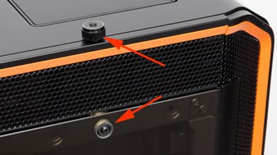 Крепление стеклянной боковой стенки