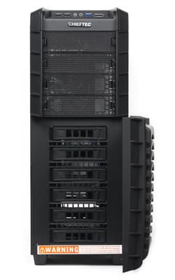 Корпус Chieftec DX-02B, вид спереди