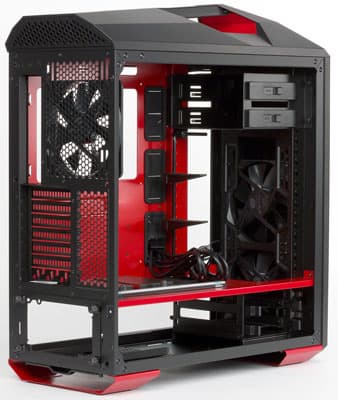 Вид на шасси слева