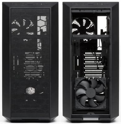 Вид спереди, в том числе со снятыми панелью и фильтром