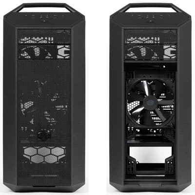 Вид спереди, в том числе со снятыми панелью и фильтром