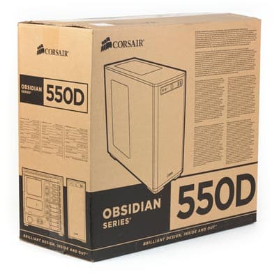 Упаковка Corsair Obsidian 550D