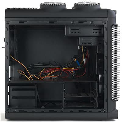 Вид на шасси слева