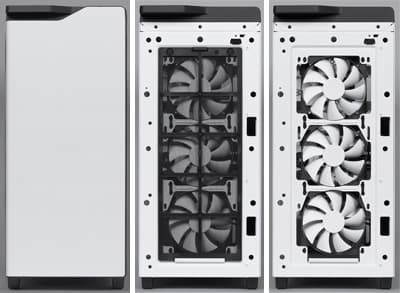 Вид спереди, в том числе со снятыми панелью и фильтром