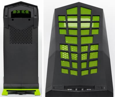 Вид сзади и сверху