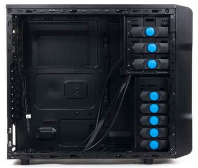 Корпус Thermaltake Chaser A21, вид на шасси слева