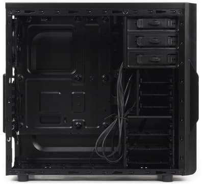 Корпус Thermaltake Versa H22, вид на шасси слева