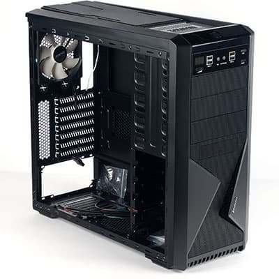 Zalman Z9 Plus: вид со снятой левой стенкой