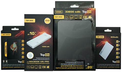 Внешние аккумуляторы TopON