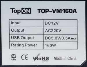 TOP-VM160A: параметры