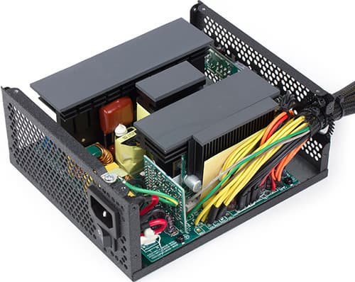 Вид платы блока питания Chieftec GPS-500C