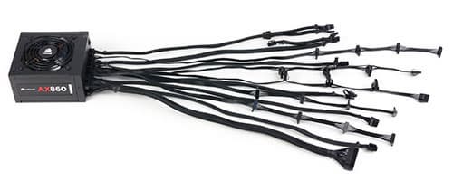 Провода и разъемы блока питания Corsair AX860